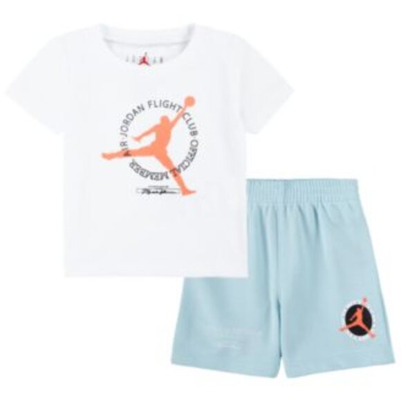 Jordan Other - Jordan glacier blue flight club shirt with blue shorts 2-pc short set $48